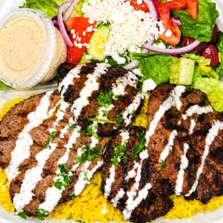 Special #7 Lamb & Kafta Kabobs ComBo Plate