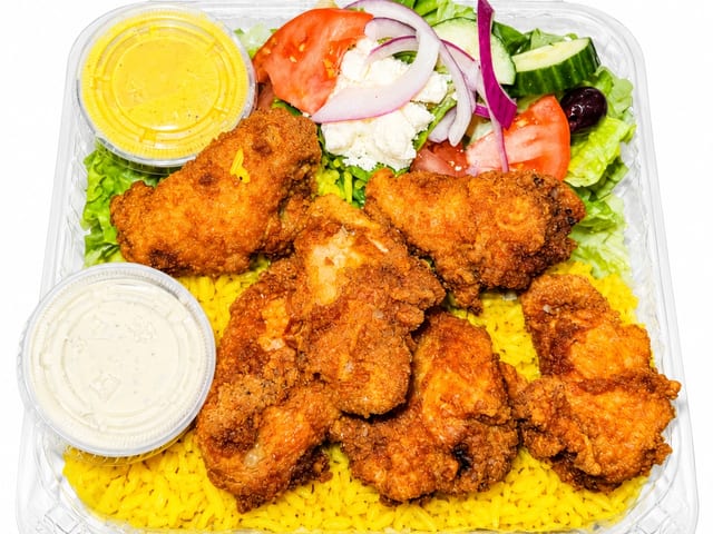 Chicken Wings Combo Plate.