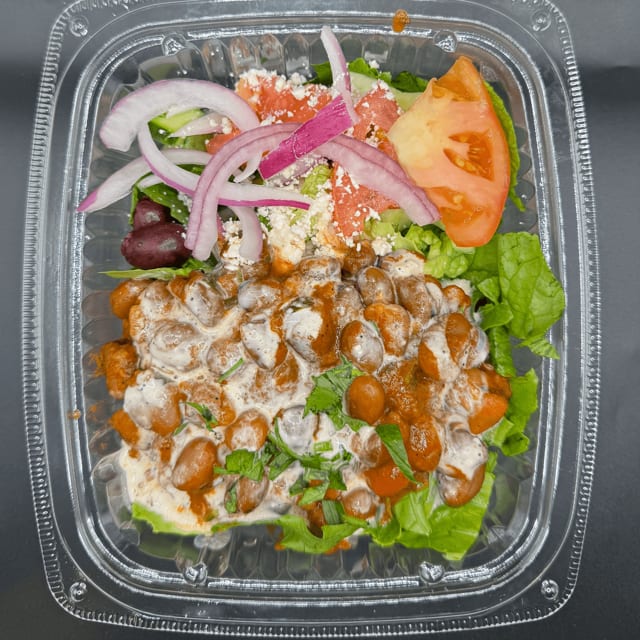 FAVA BEAN SALAD BOWL.