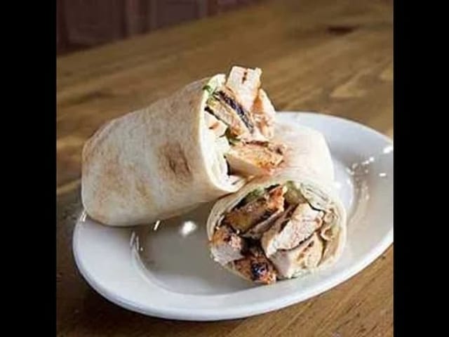 Lamb Kabob Pita Roll Up.